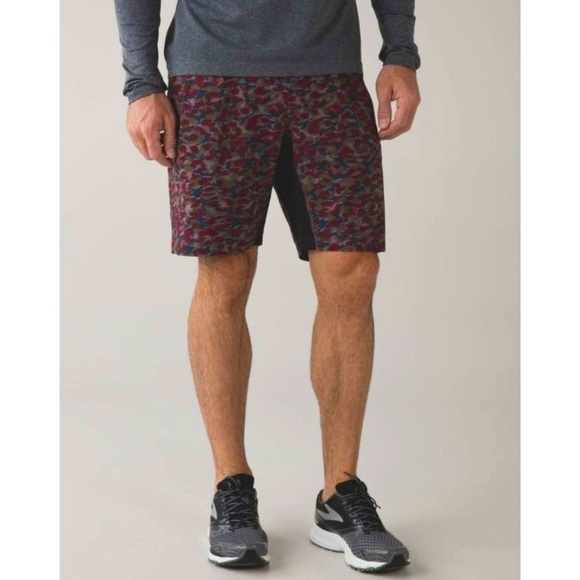 LULULEMON T.H.E. Short Luxtreme Liner 9" Mini Urban Leopard Slate Multi XL - Picture 1 of 11